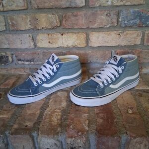 Vans SK8 Mid Reissue Denim 2 Tone Sneaker Size 8.5